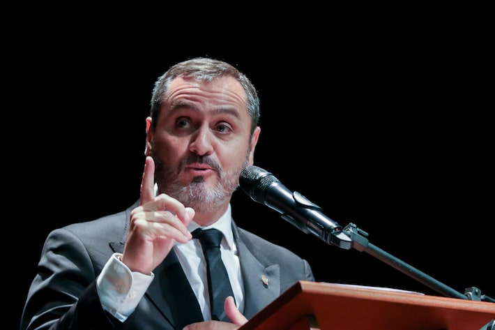 O diretor-geral da PF, Andrei Rodrigues, disse que a corporação não tinha conhecimento de que a megaoperação seria deflagrada por agora Foto: Jose Cruz/Agência Brasil