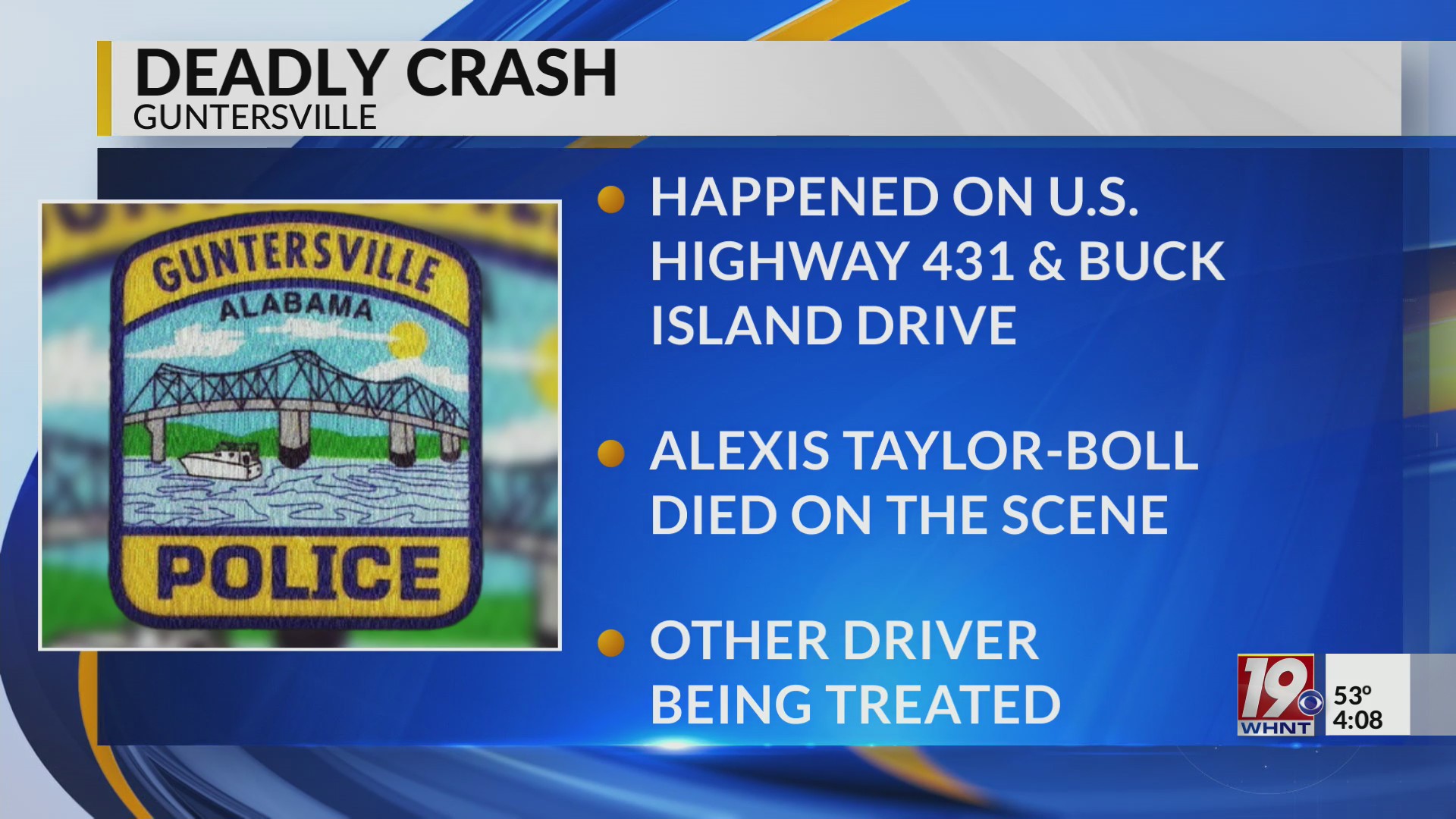 Fatal crash in Guntersville under investigation Oct 29 2025 News