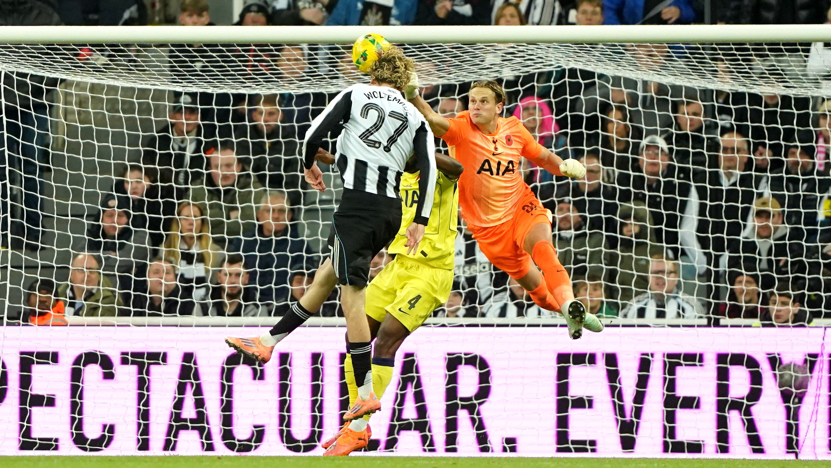 Nick Woltemade on target again as holders Newcastle knock Spurs out of ...
