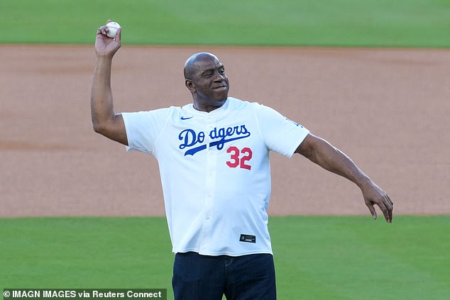 Magic Johnson's First Pitch Restores World Series Sanity After Harry and Meghan Drama