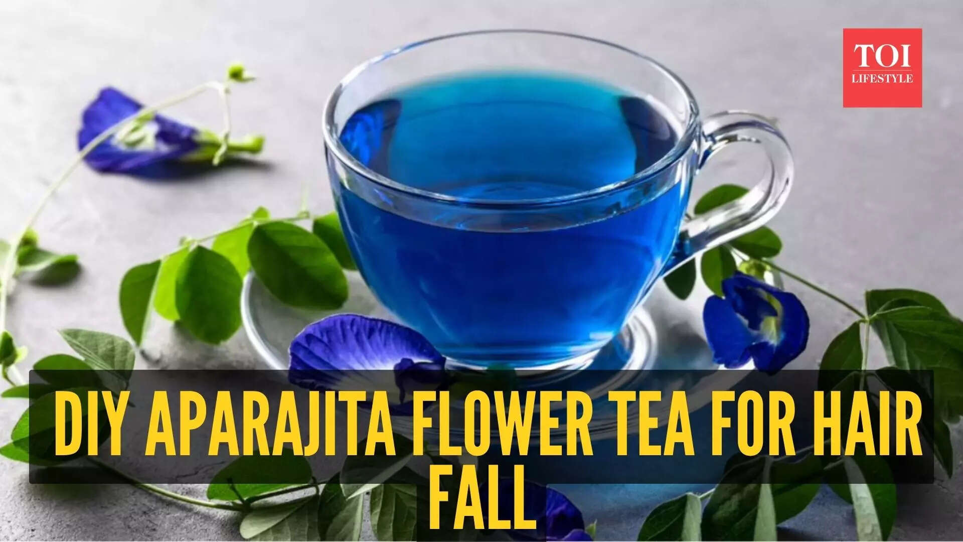 How to make Aparajita flower tea at home for hair fall control
