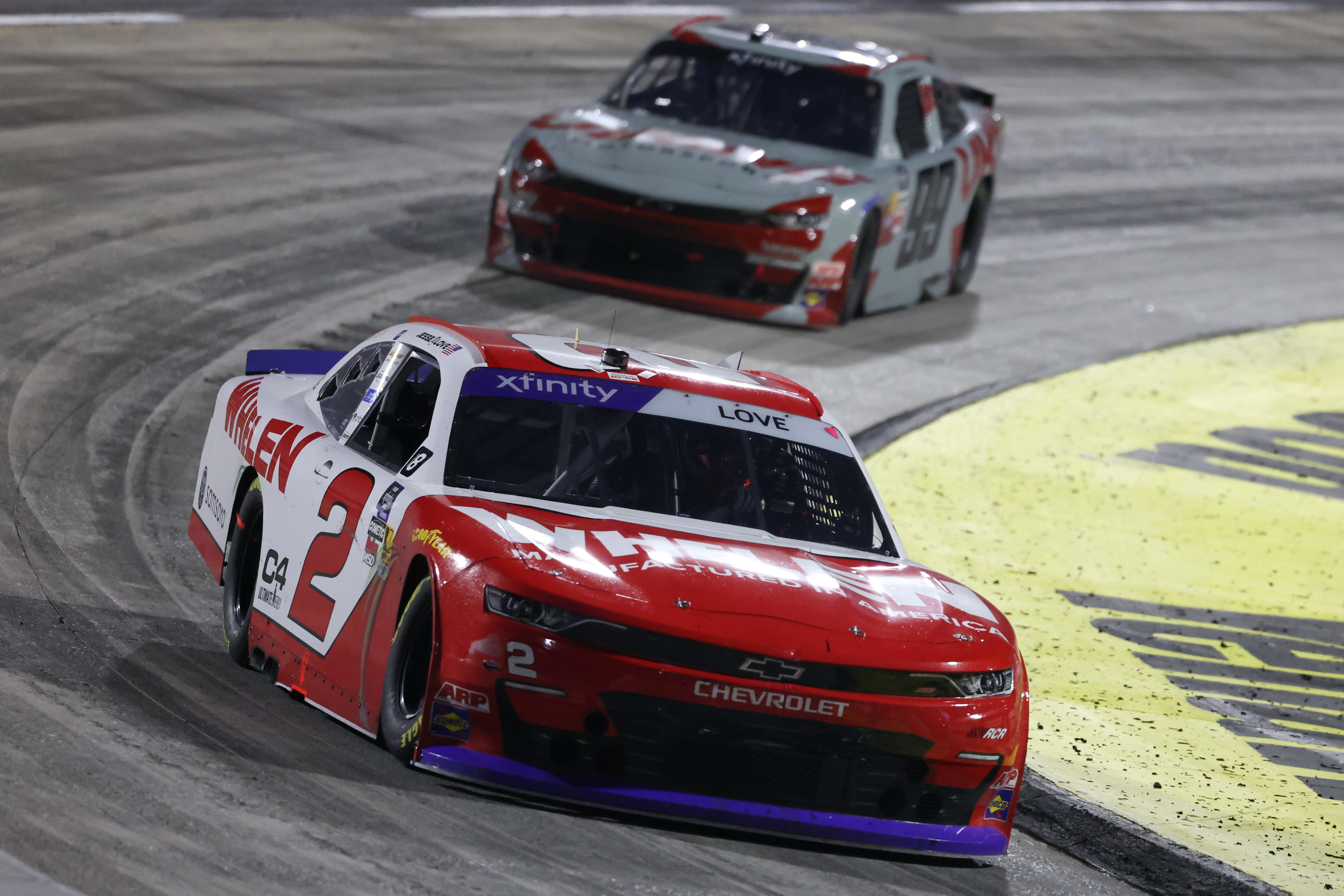 Jesse Love leaves Martinsville in 2025 Championship 4 after tough race