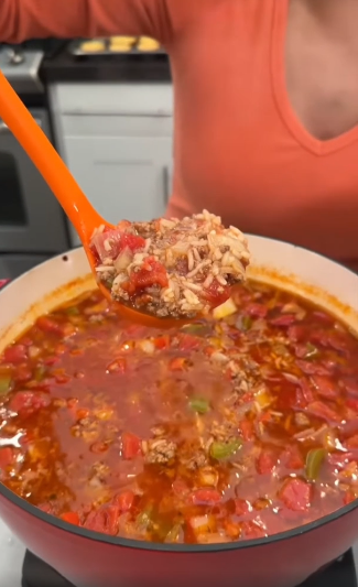 Tomato Beef & Rice Soup — Cozy, Hearty & Delicious