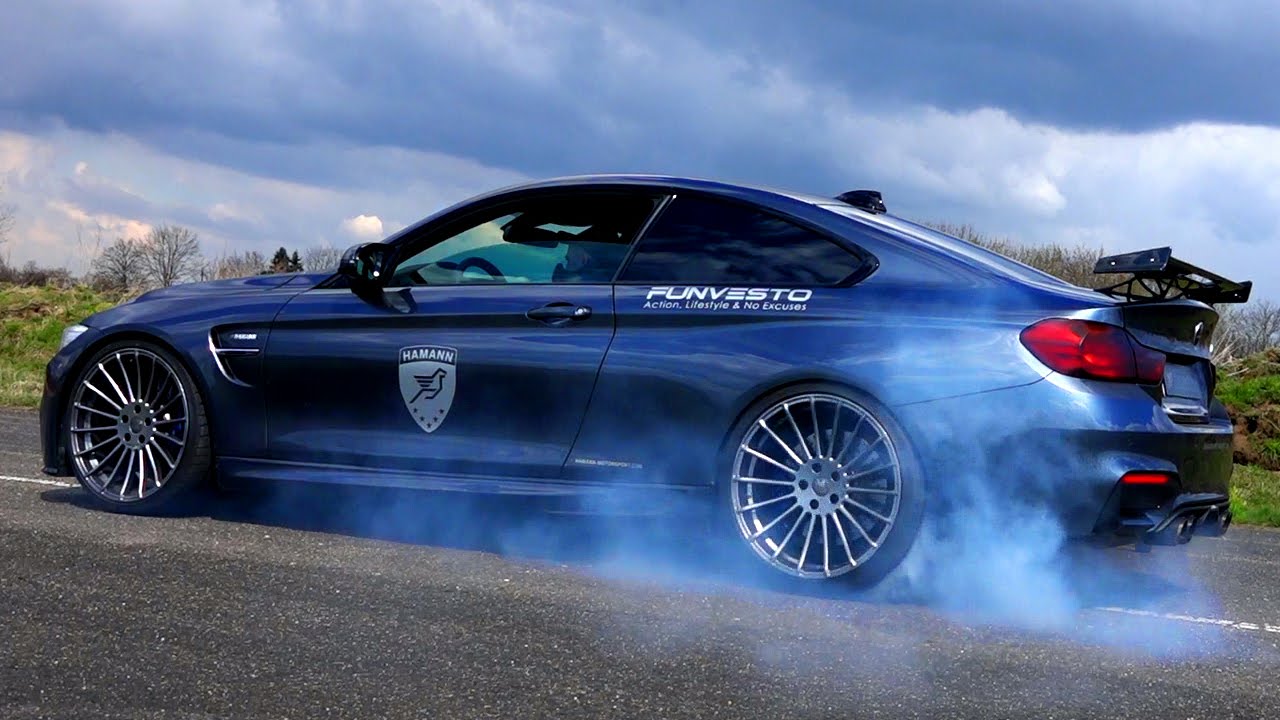 BMW M4 Launch Control and Burnout Test