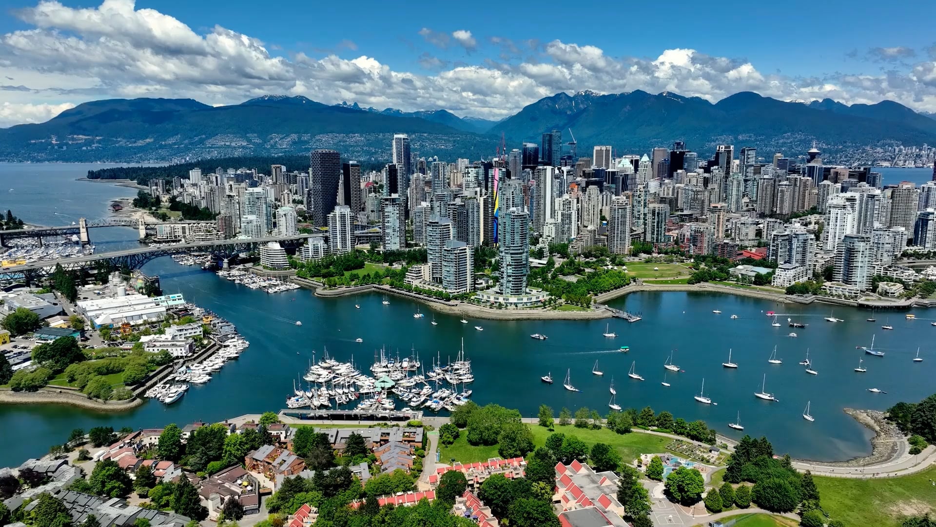 Vancouver's Beauty from Above: Drone Views of City & Nature - Worldwide