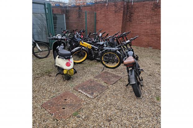 Twenty-four e-bikes and e-scooters seized in police operation
