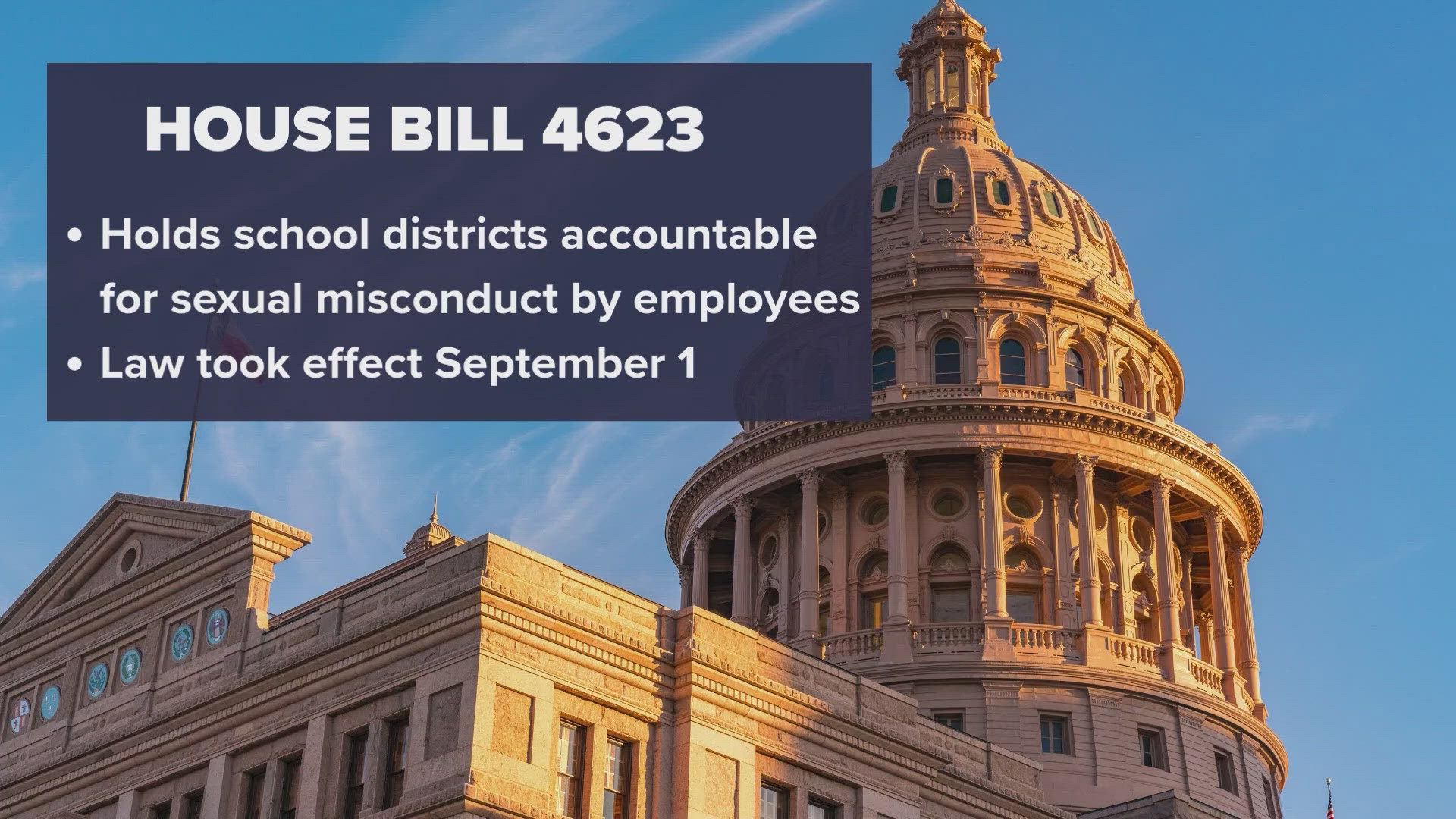 New Texas law holds school districts accountable for sexual misconduct