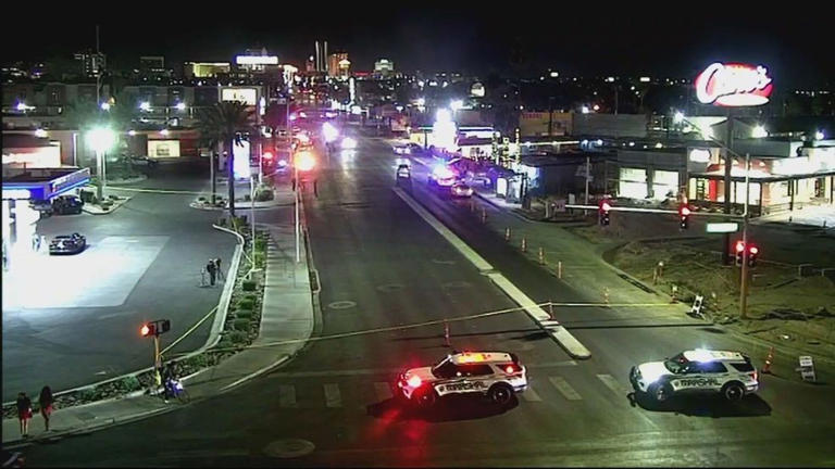 Police investigate deadly shooting outside downtown Las Vegas motel