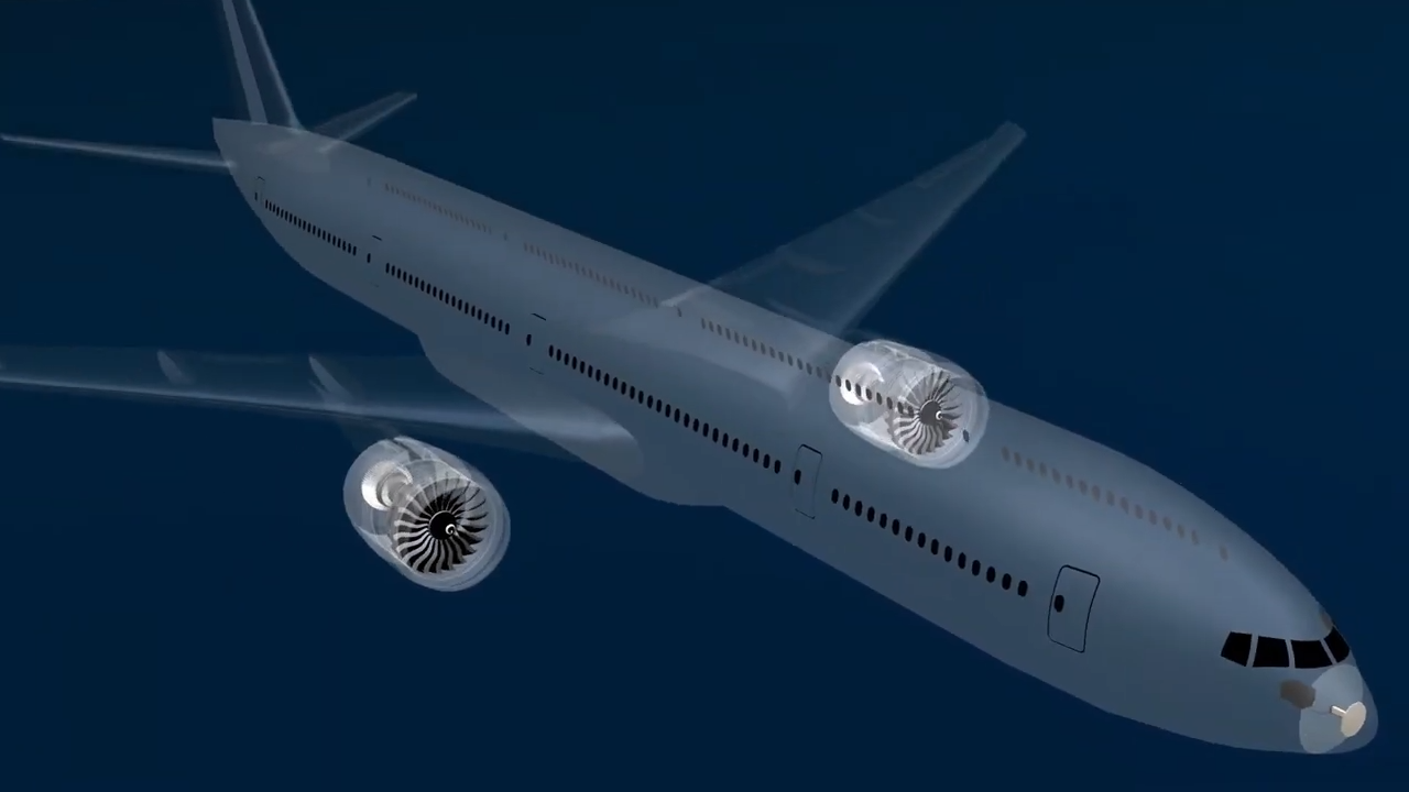 Airplanes take curved routes on maps because Earth is spherical