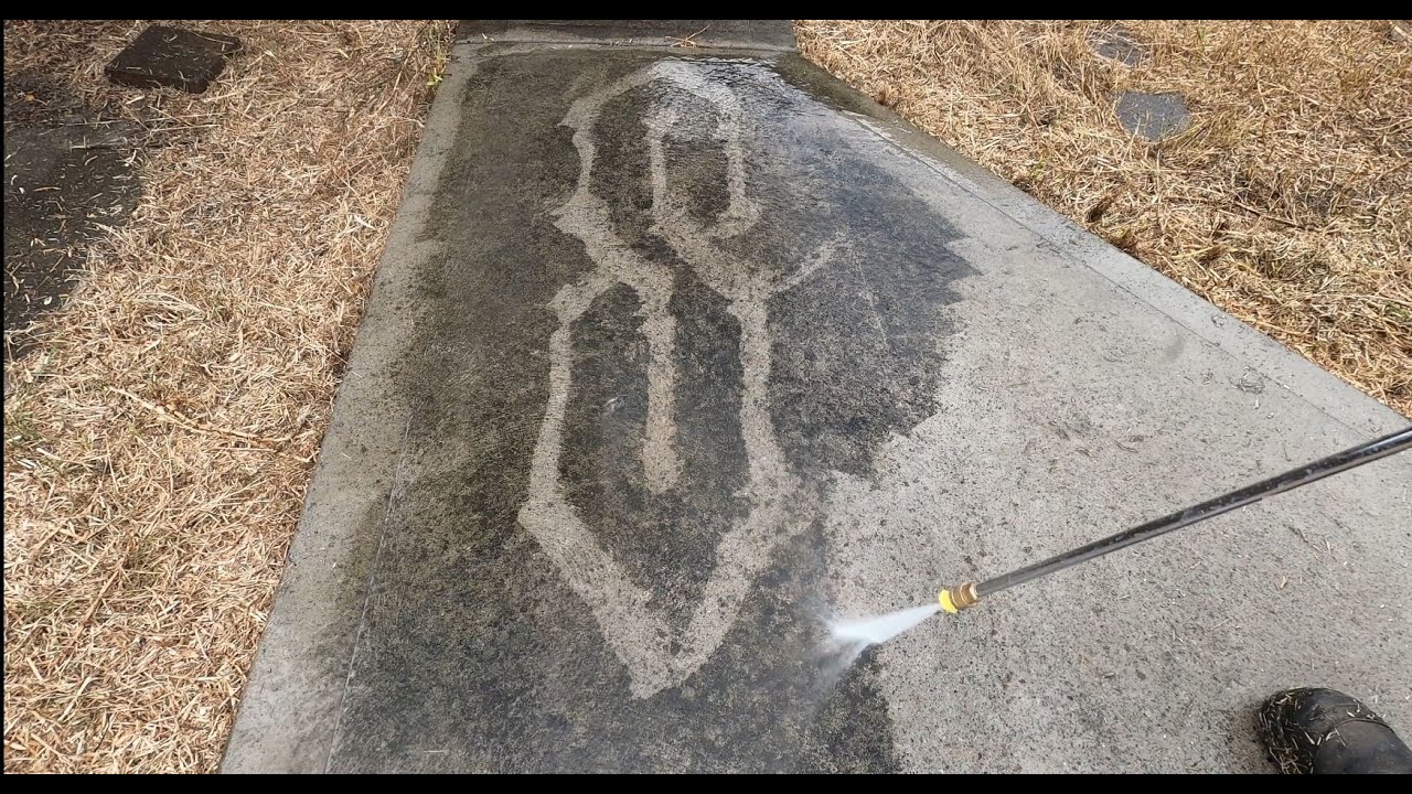 Voluntary yard cleanup restores surface with first pressure wash in years