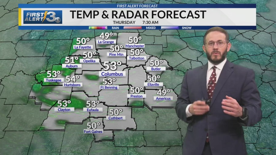 Clearing skies and a warming trend in sight