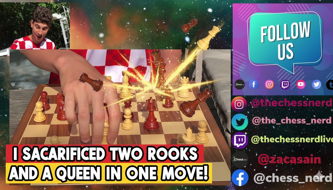 I Sacrificed Two Rooks and a Queen in One Move!