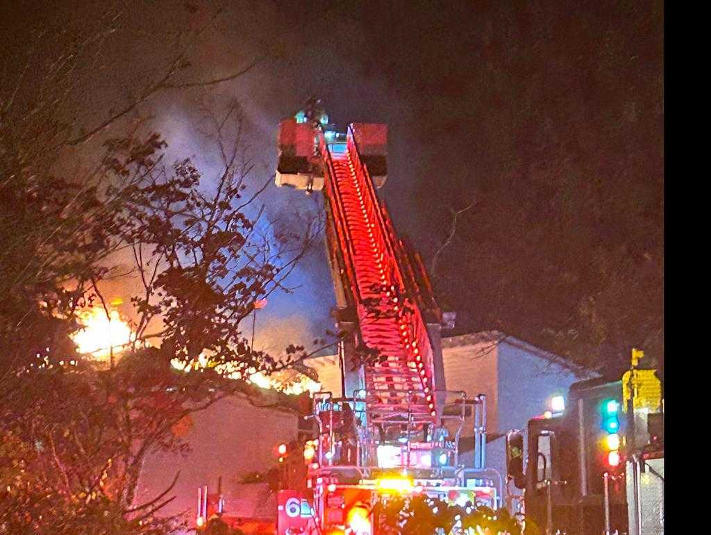 1 displaced after early morning fire engulfs, destroys house