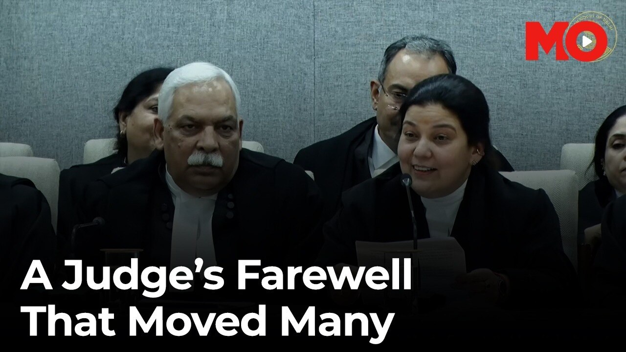 "If you cry, I'll cry" Delhi judge's emotional farewell before moving