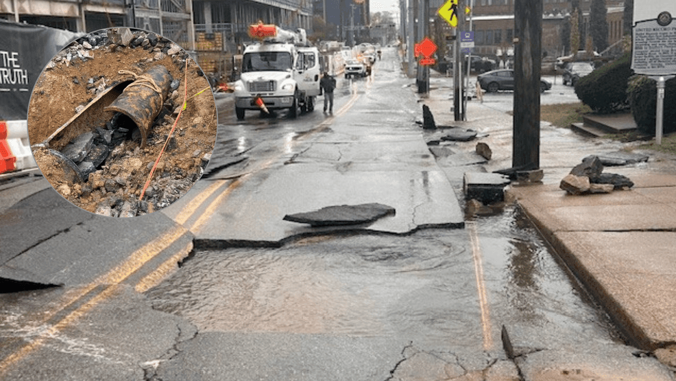 Chestnut Street in Wedgewood-Houston remains closed after water main ...