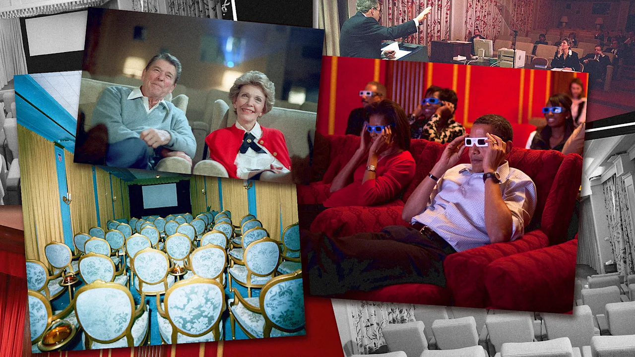The historic White House movie theater is gone. Here’s a design peek ...