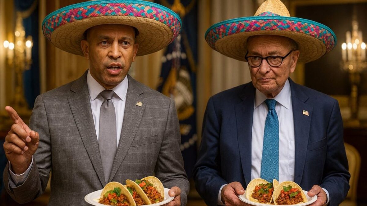 WH Mocks Jeffries and Schumer With New Sombrero Meme After Taco Lunch ...