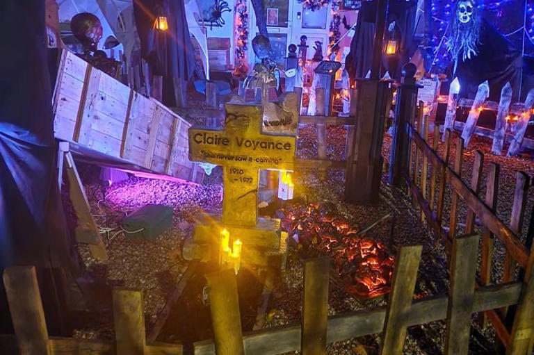 Cornwall's Halloween-mad house is back with 'record-breaking' huge spider