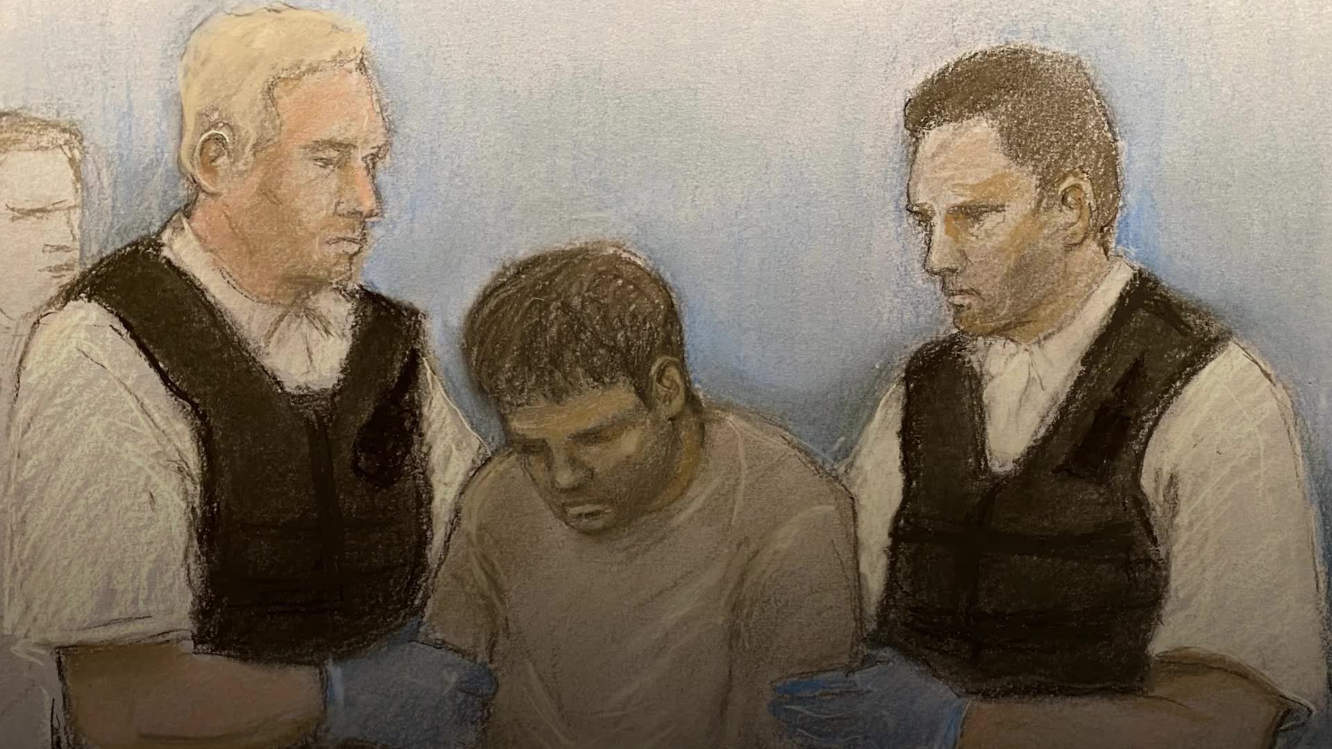 Afghan migrant appears in court charged with murder after triple stabbing