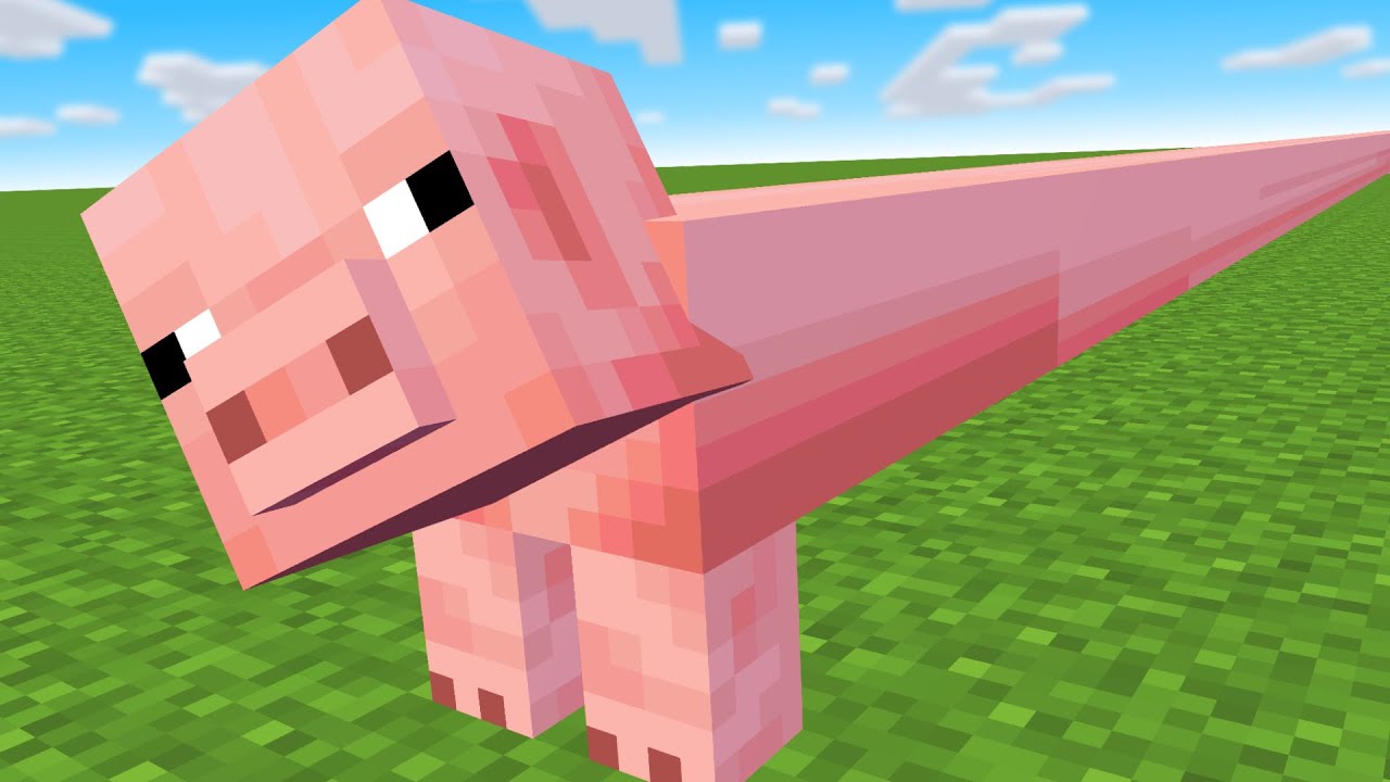 Minecraft mobs if they were loooooooong