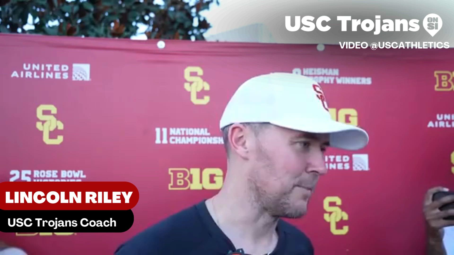 USC Trojans discuss how the offensive line looks