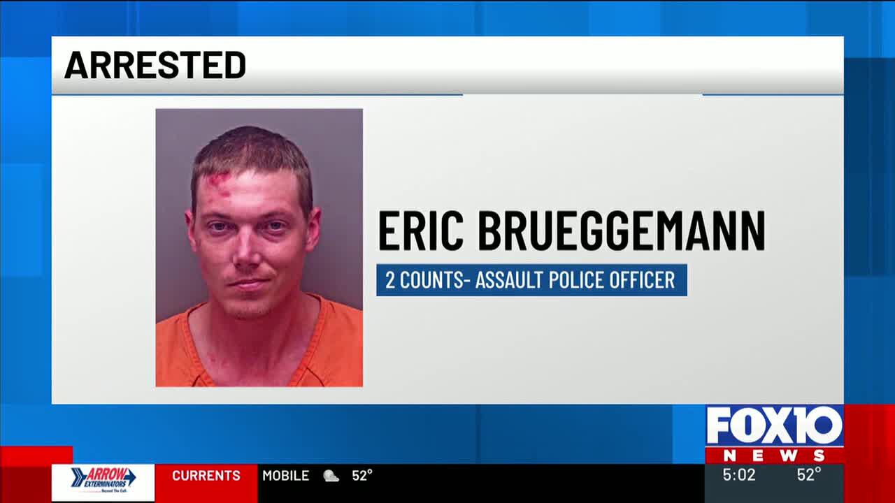 Man charged with assaulting 2 police officers