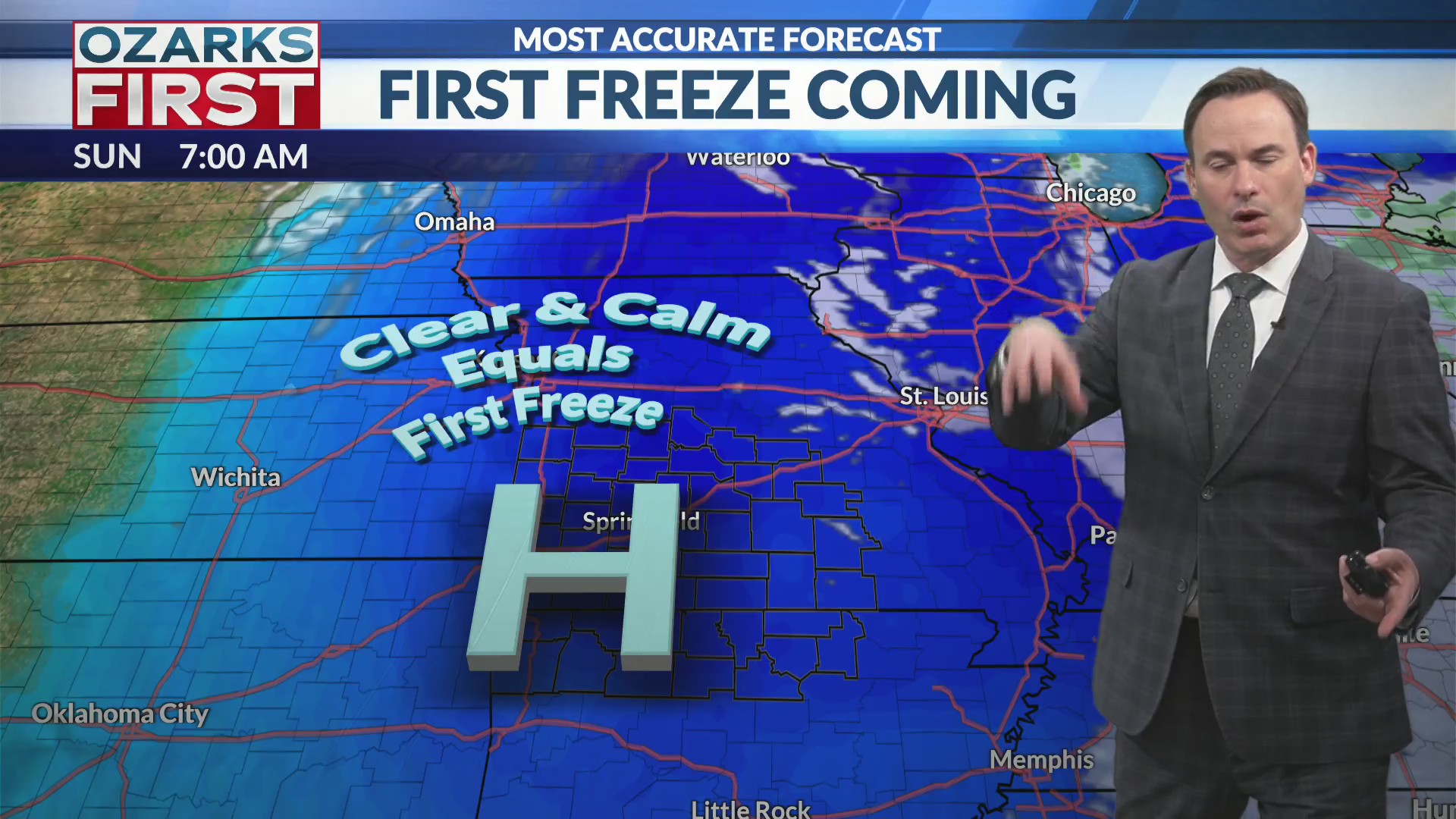 Some frost Friday, a freeze Sunday
