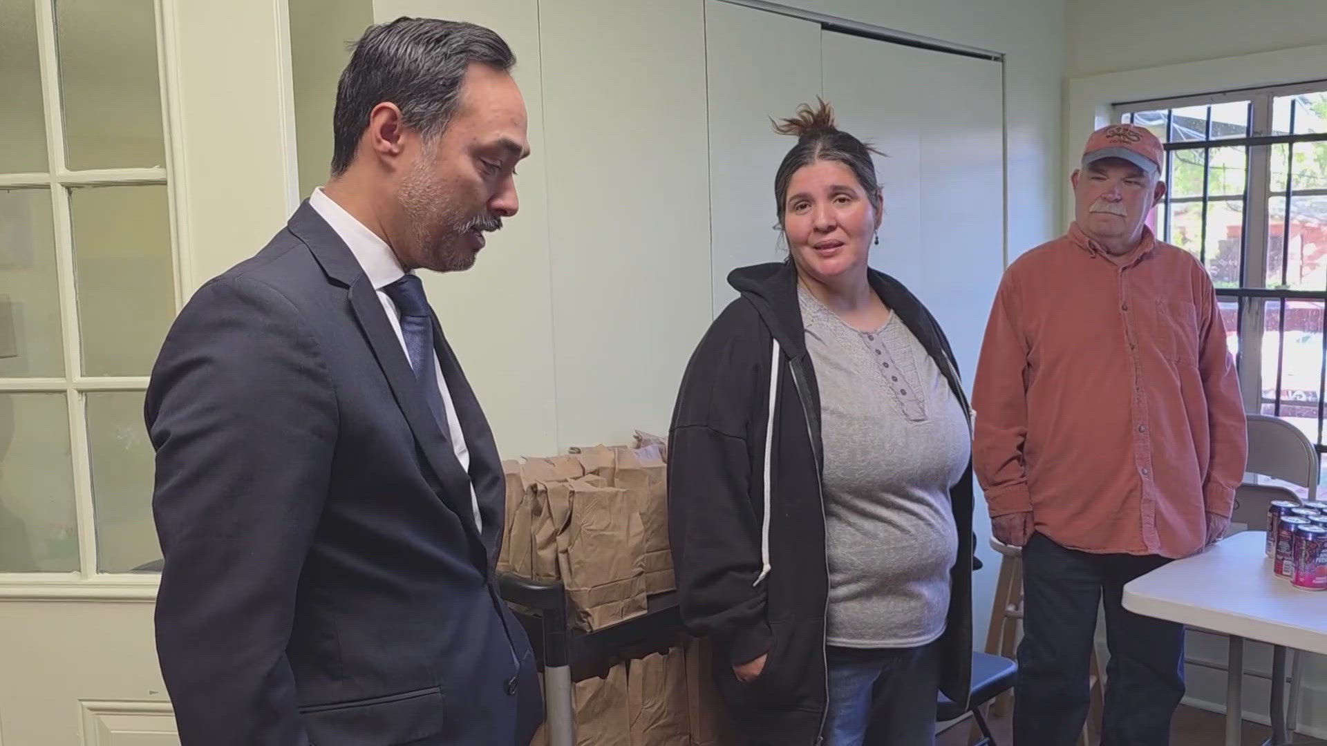 Congressman Joaquin Castro visits SA food pantry as millions are at ...