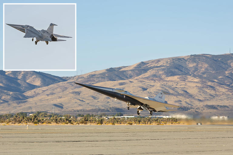 NASA’s silent X-59 jet can break sound barrier with almost no noise ...