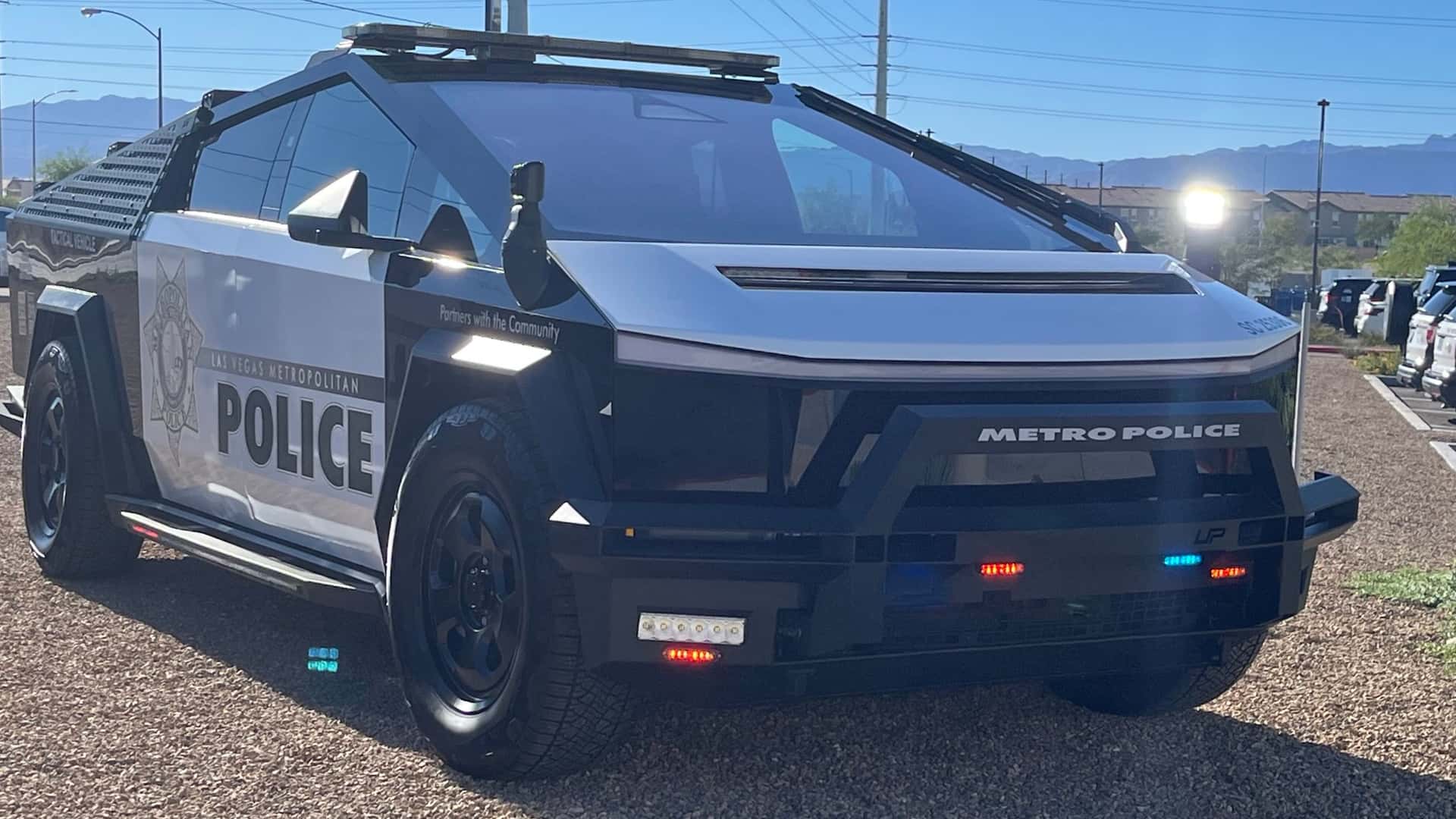 Tesla Cybertruck Police Cars Are Here, And Of Course They're Going To ...