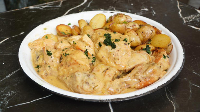Riquísimo pollo a la mostaza