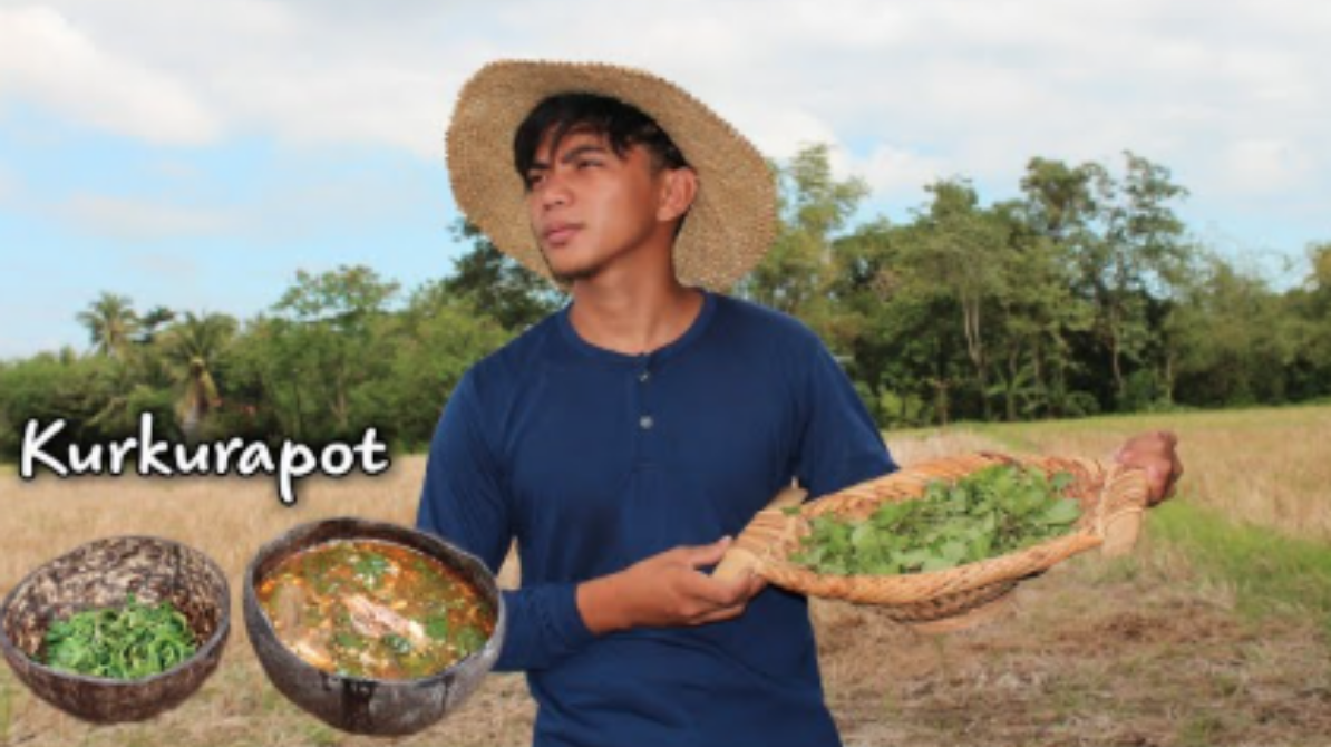 Authentic Ilocano Dish – Ginisang Kurkurapot with Jerjer Leaves and Kabagis