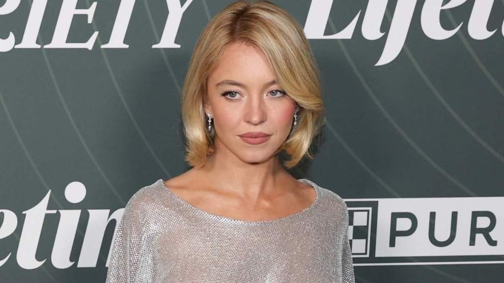 Photos: Sydney Sweeney Looks 'Stunning' in Sheer Silver Dress