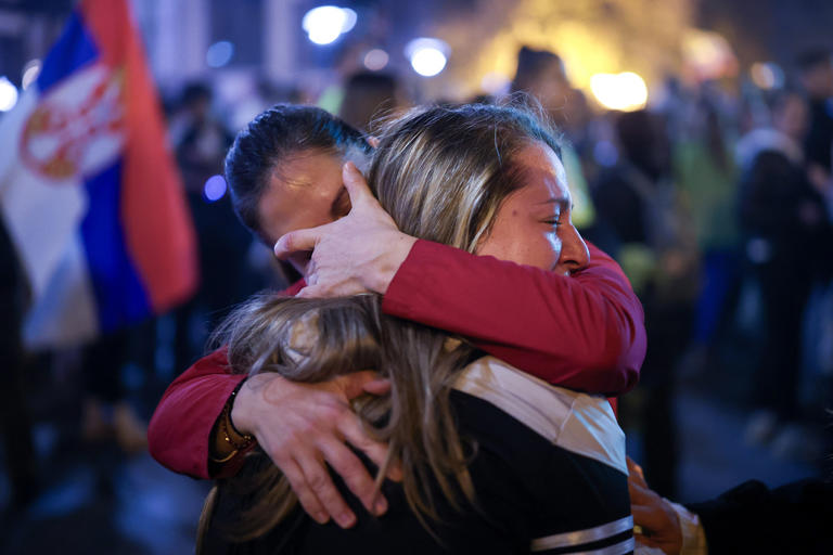Serbia youth lead thousands on march for weekend rally marking deadly ...