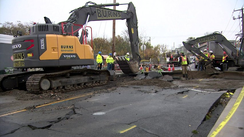 Major water main break impacting Bridgeport, including hospital and two ...