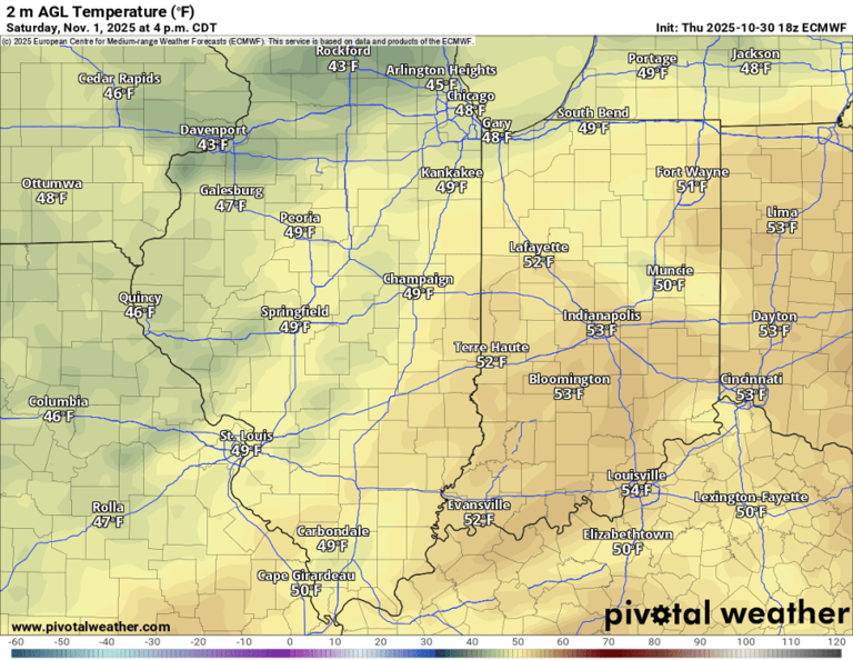 Halloween Forecast: Temps in low 50s with slight chance for evening ...