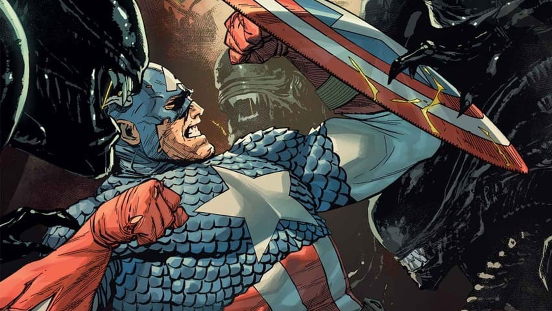 Captain America is on a Collision Course With Xenomorphs