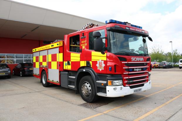 Fire crews tackle large blaze at south Essex recycling centre