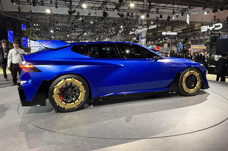 Subaru previews EV performance plans with fearsome STI concept