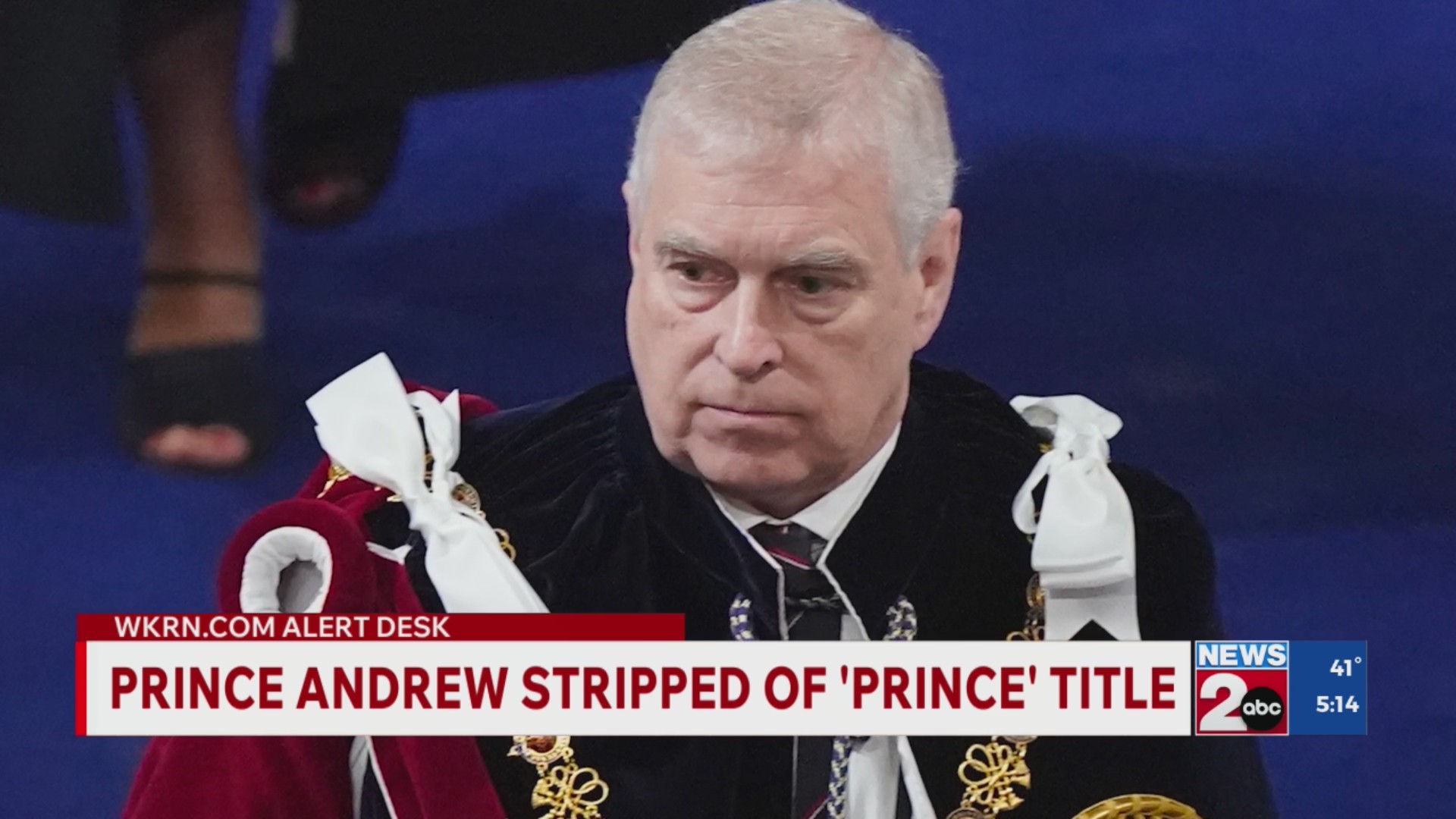 King Charles III strips Prince Andrew of titles
