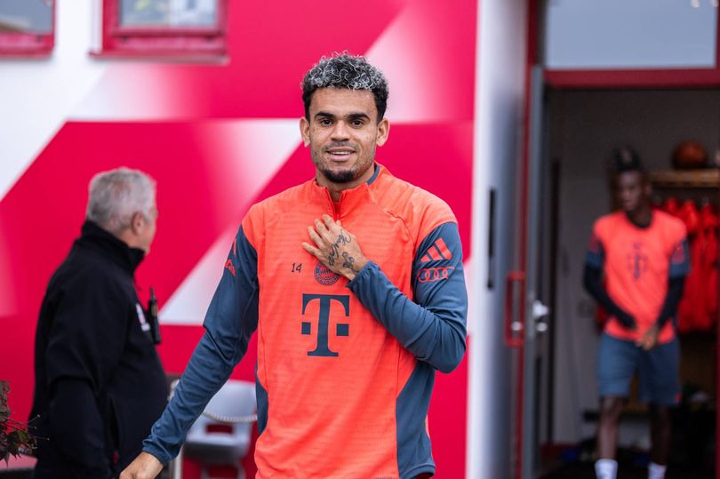 Luis Diaz during a training session