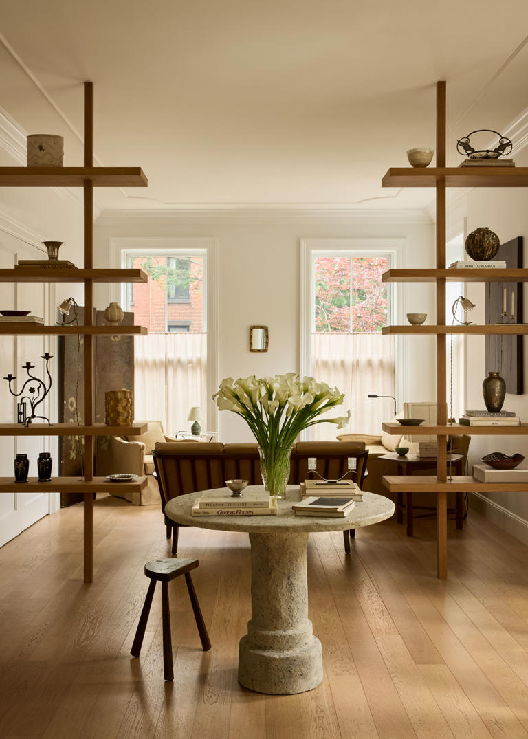 Open Shelving Divides This Interior Stylist’s Brooklyn Apartment Into ...