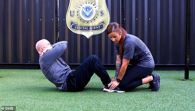 A DHS video instructing trainees how to complete the fitness test 