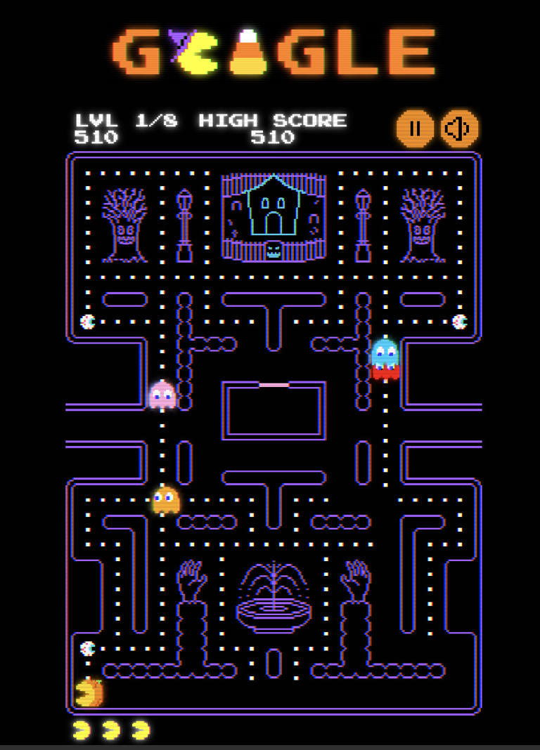 Pac-Man turns 45 with a spooky Halloween Doodle I can’t stop playing