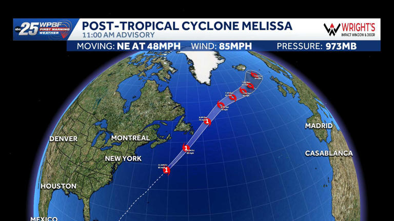 Tracking Melissa: Computer models and maps