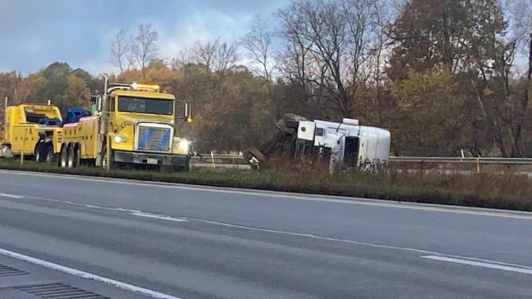 Semi-truck crash on I-80 in Mercer County
