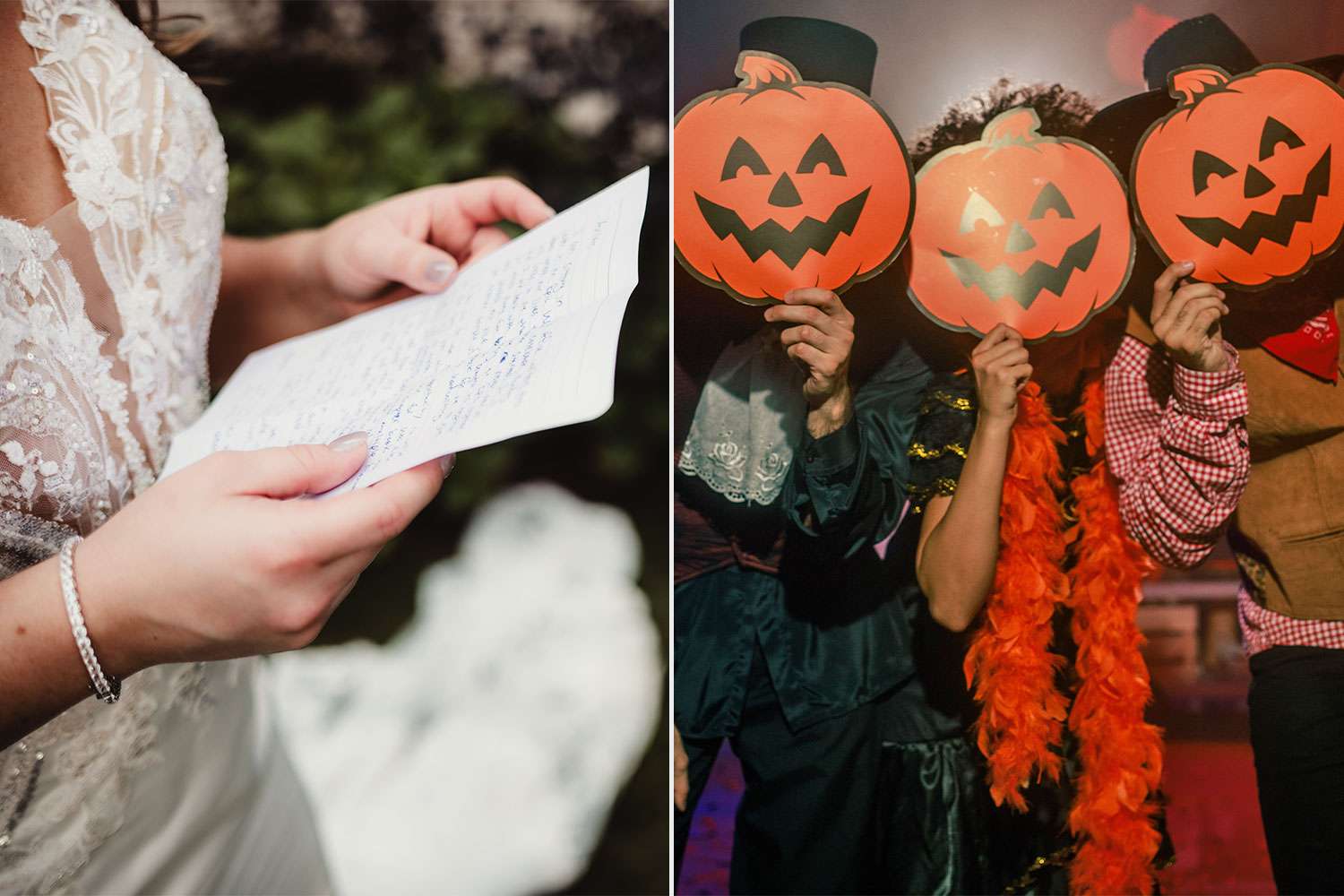 Bride and Groom Asked Guests to Dress Up for HalloweenThemed Wedding(00)