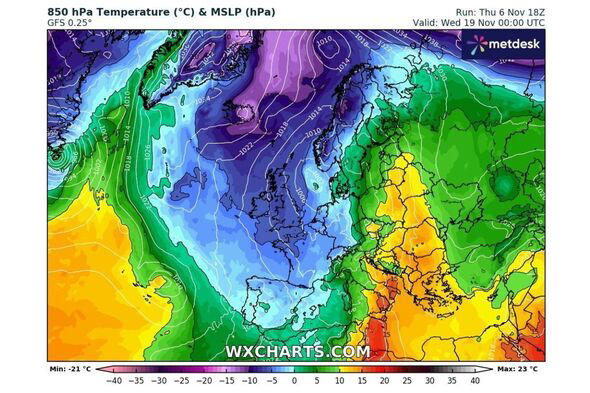 UK snow maps show 10 days of heavy blizzards as Scotland to Cornwall ...