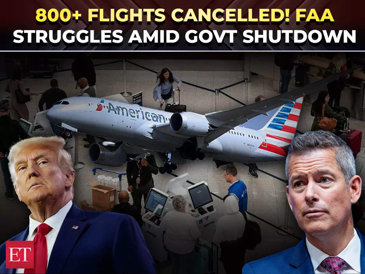 US Air travel collapses: 800+ flights cancelled nationwide amid govt ...