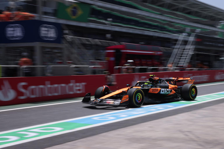 Norris edges Piastri in first practice at Brazilian GP